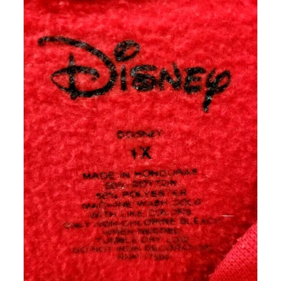 Disney Minnie Mouse Red Sweatshirt Crew Neck Long Sleeve Plus Size 1X - Picture 3 of 5